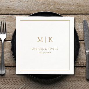 Minimal and Chic Wedding Napkins