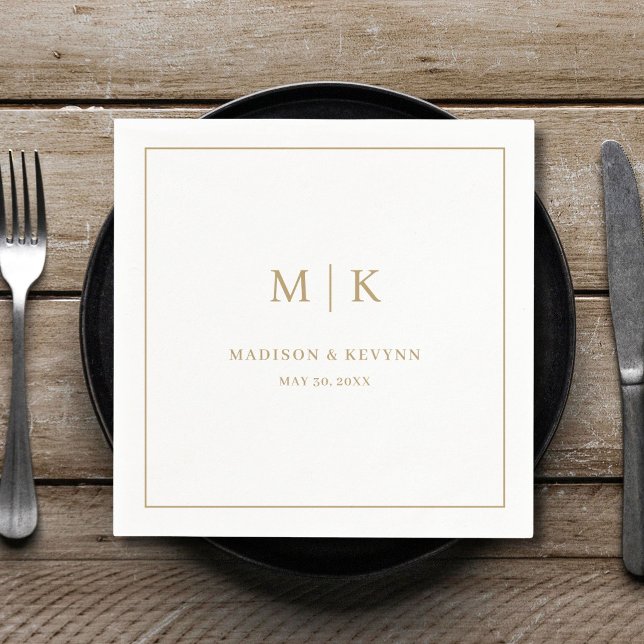 Minimal and Chic | Wedding Napkins (Creator Uploaded)