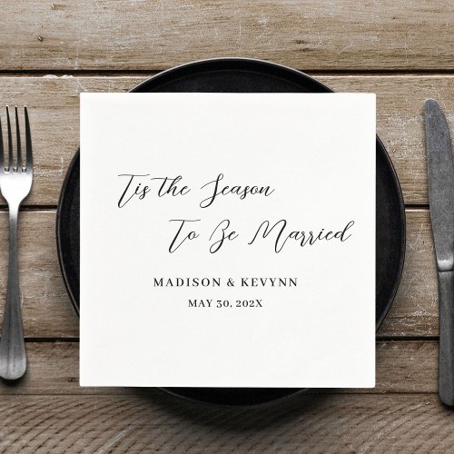 Minimal and Chic  Wedding Napkins