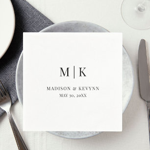 Minimal and Chic   Wedding Napkins