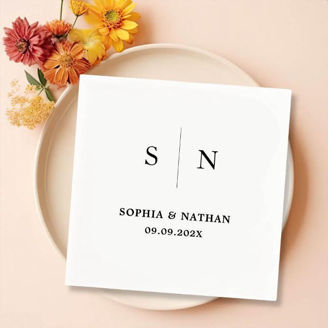 Minimal and Chic | Wedding Napkins (Creator Uploaded)