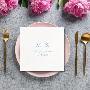 Minimal and Chic Wedding Napkins