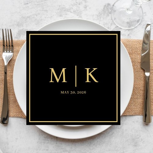 Minimal and Chic  Wedding Napkins