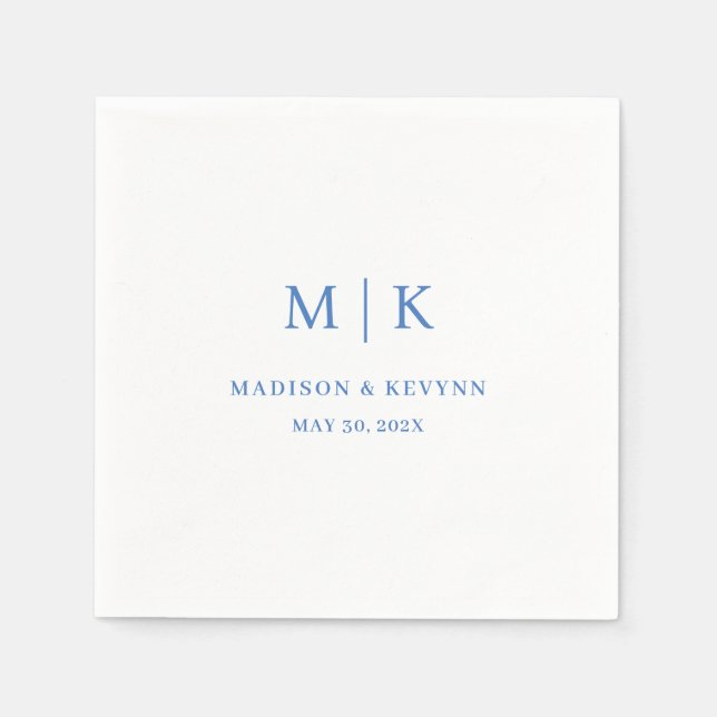 Minimal and Chic | Wedding Napkins (Front)