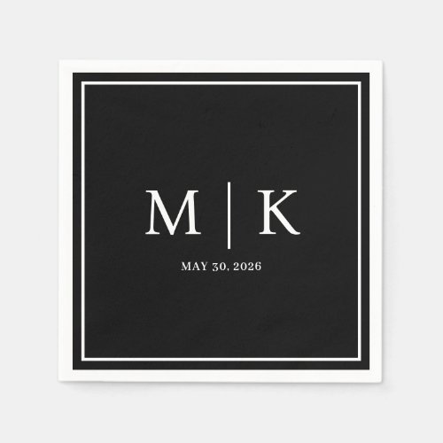 Minimal and Chic  Wedding Napkins