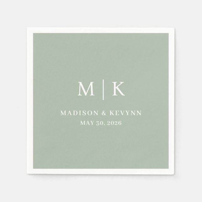 Minimal and Chic | Wedding Napkins (Front)