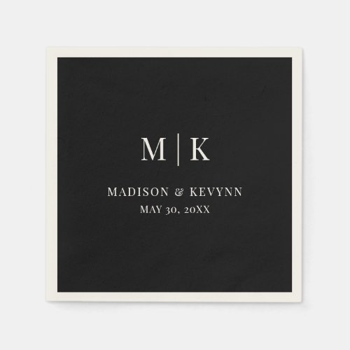 Minimal and Chic  Wedding Napkins