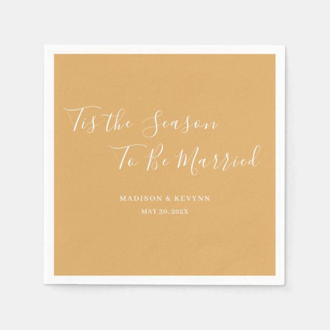 Minimal and Chic | Wedding Napkins (Front)