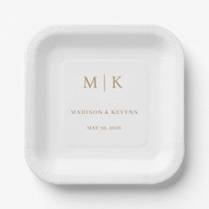Minimal and Chic   Wedding Napkins Paper Plates