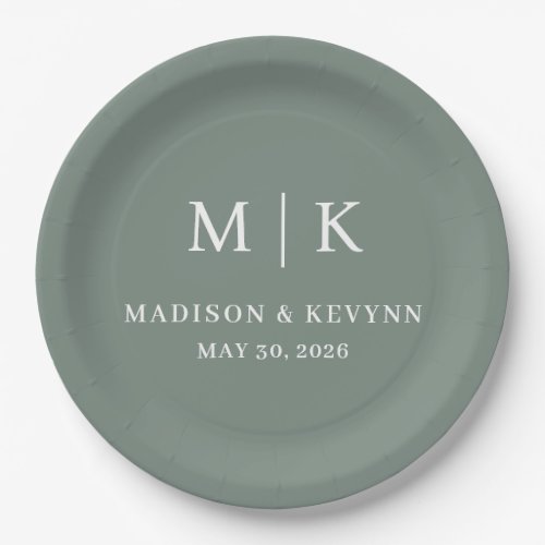 Minimal and Chic  Wedding  Paper Plates