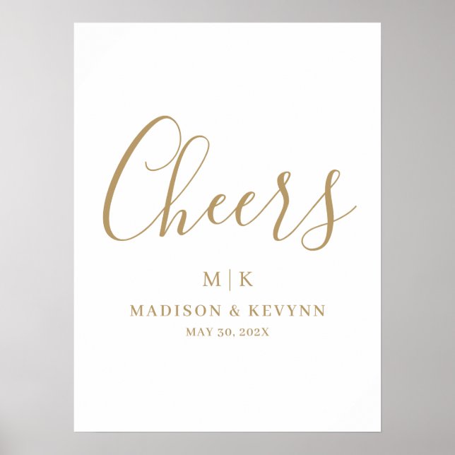 Minimal and Chic | Wedding Poster (Front)