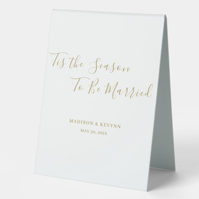 Minimal and Chic | Wedding  Table Tent (Front)