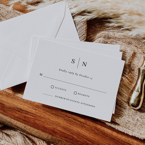 Minimal and Chic | White and Navy Blue Wedding