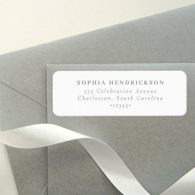 Minimal and Chic | White and Sage Green Label (Creator Uploaded)