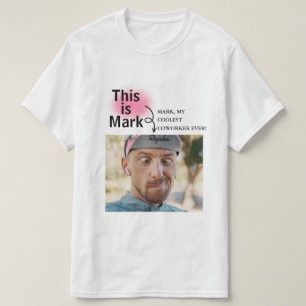 Minimal and Funny Custom Add Photo With Text  T-Shirt