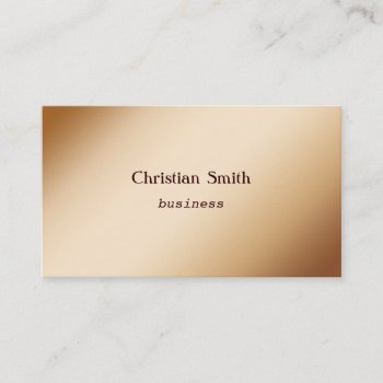 Minimal And  Modern Beige Business Card by Stangrit at Zazzle