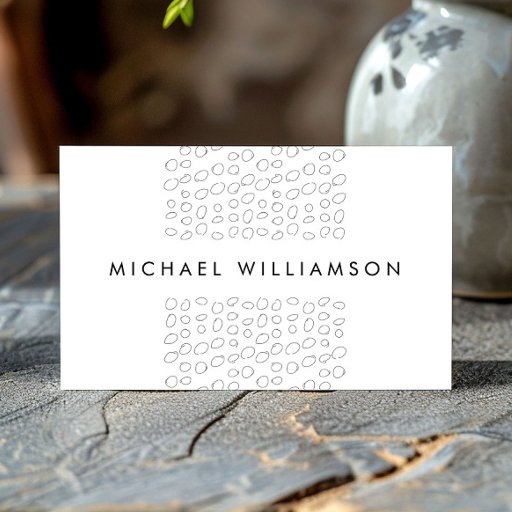 Customizable Minimal and Modern Designer Scribble Circles Business Card Templates