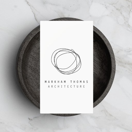Customizable Minimal and Modern Designer Scribble Logo Business Cards