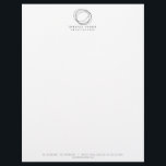 Minimal and Modern Designer Scribble Logo Letterhead<br><div class="desc">Coordinates with the Minimal and Modern Designer Scribble Logo Business Card Template. Original art and design © 1201AM Design Studio | www.1201am.com</div>