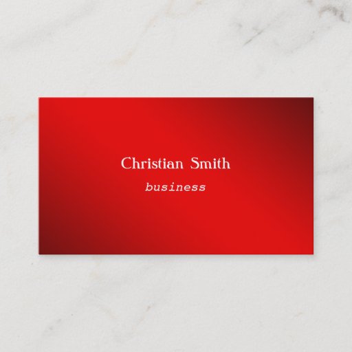 Customizable Minimal and  modern red Business Card