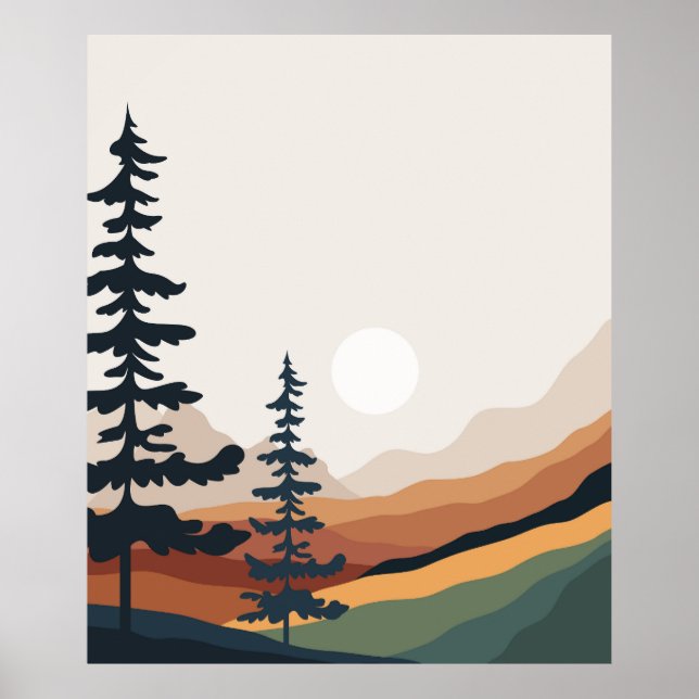 Minimal and nature wall poster (Front)