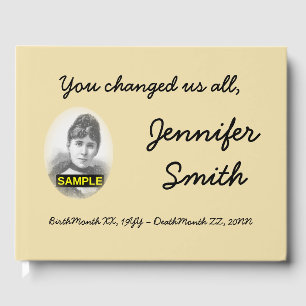 Minimal and Personalized Condolences Guestbook