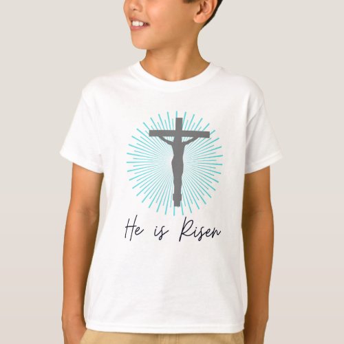 Minimal and Refined Patterns Faith_Based Easter T_ T_Shirt