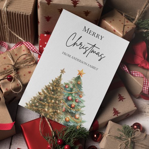 Minimal and simple Christmas  Holiday Card