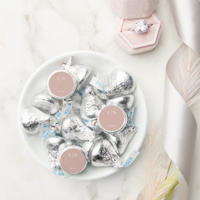 Minimal and Simple Personalized Wedding Hershey®'s Kisses® (Wedding)