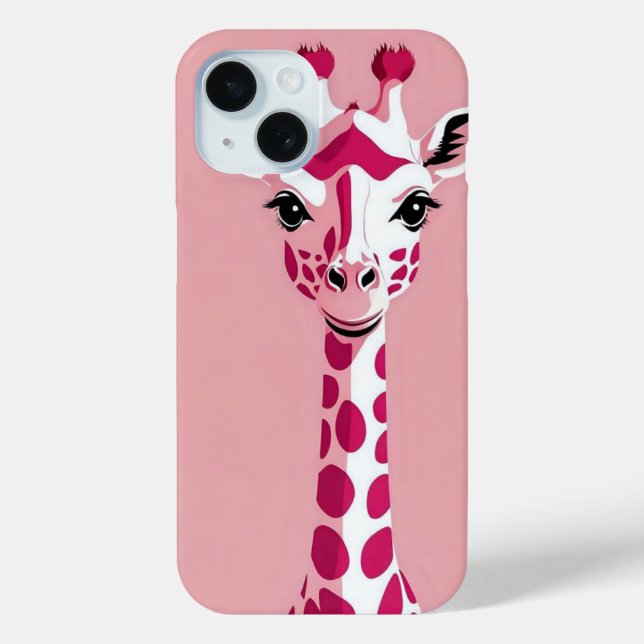 Minimal Animal Art phone case (Back)