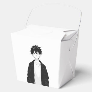 Minimal Anime Boy Favor Box
