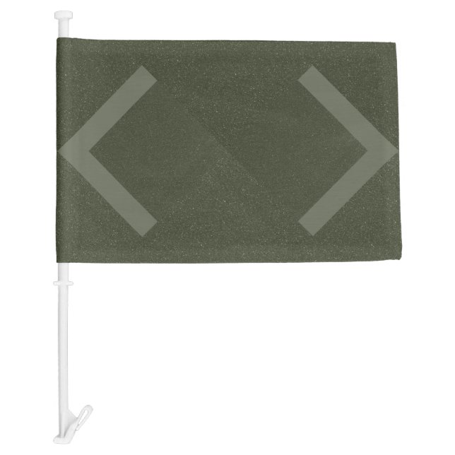 Minimal Arrows Moss Green Car Flag (Front)
