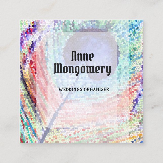 Minimal Art  Square Business Card (Front)