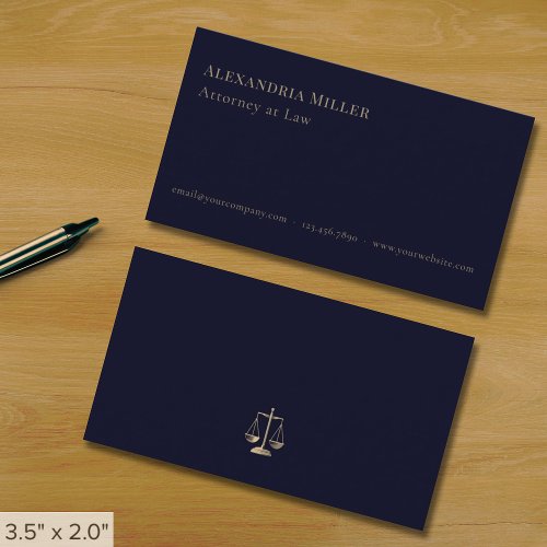 Minimal Attorney at Law Business Card