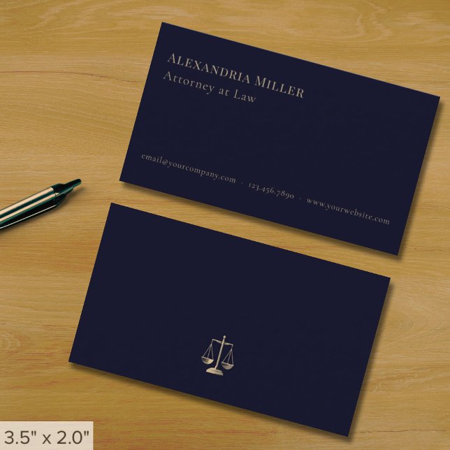 Minimal Attorney at Law Business Card (Creator Uploaded)