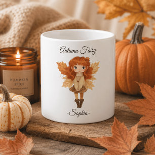 Minimal Autumn Fairy – Personalized Mug