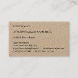 [ Thumbnail: Minimal, Basic Medical Specialist Business Card ]