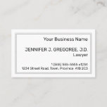 [ Thumbnail: Minimal, Basic, Professional Business Card ]