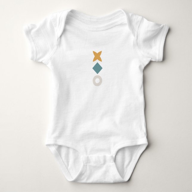 Minimal Bauhaus Baby Bodysuit (Front)