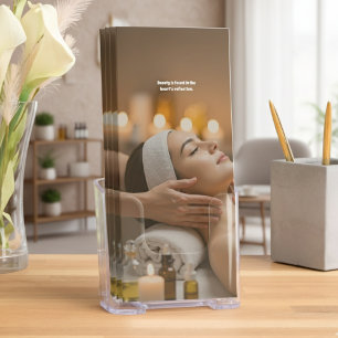 Minimal Beauty Clinic Trifold Brochure Design