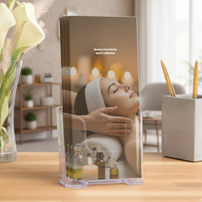 Minimal Beauty Clinic Trifold Brochure Design (Creator Uploaded)