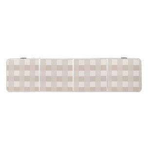 Minimal Beige Checkerboard Design Beer Pong Table