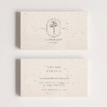 Minimal Beige Textured Business Card<br><div class="desc">Use this business card template for promoting your online small business or your florist shop. Especially suitable if you are just starting out since you don't have a logo yet, but if you already have one, feel free to change it as well. You can edit all text, delete text, change...</div>