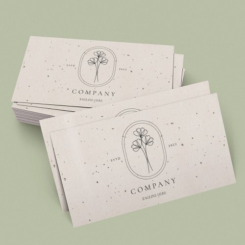 Minimal Beige Textured Business Card