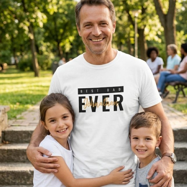 Minimal Best Dad Ever Father's Day T-Shirt (Creator Uploaded)