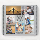 Minimal BEST DAD EVER Photo Collage Personalized
