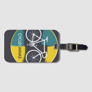 Minimal Bicycle Illustration – Luggage Tag