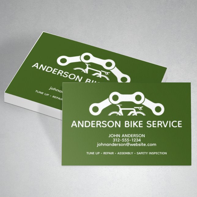 Minimal Bike Repair Maintenance Coaching Service Business Card (Creator Uploaded)