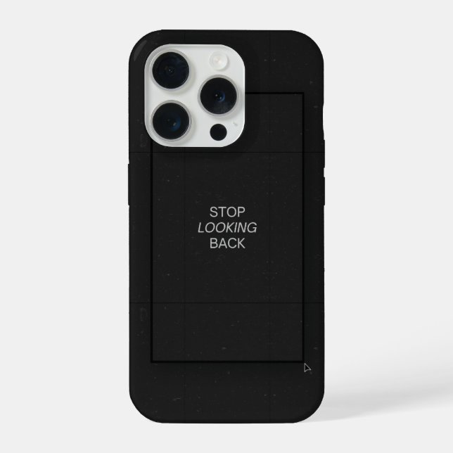 Minimal Black Aesthetic Quote Phone Case (Back)