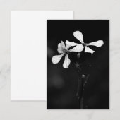 minimal black and white floral (Front/Back)